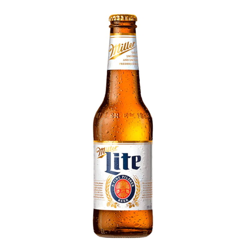 Miller Lite - bebida de Woods Lounge Bar